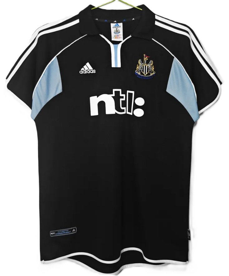 Camisa II Newcastle United 2000 2001 Adidas retro 